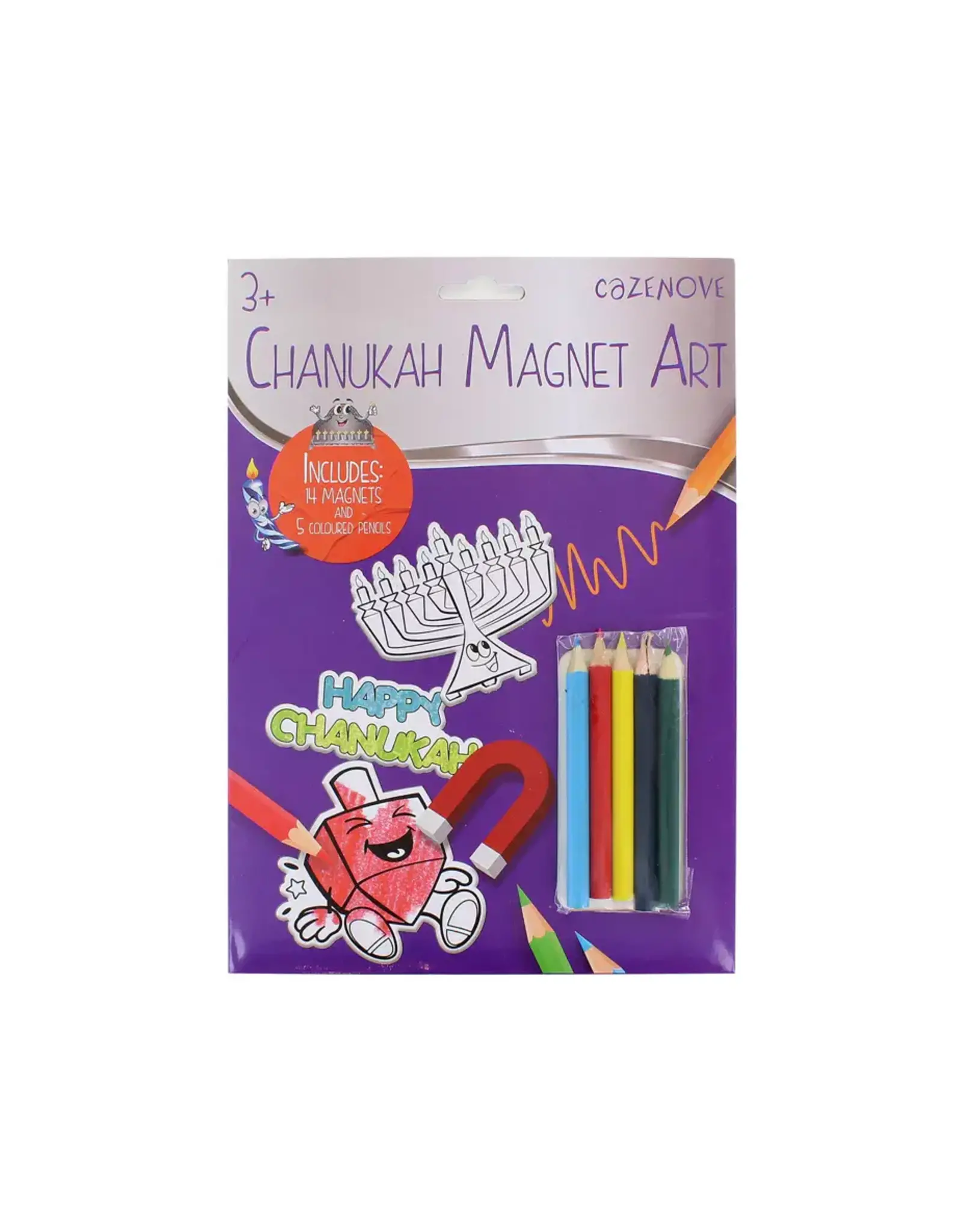 CHANUKAH MAGNET ART - 14 MAGNETS