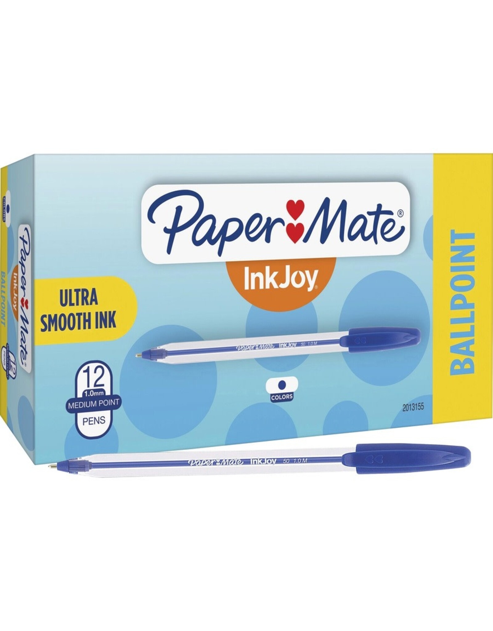PENS: PAPER MATE INK JOY 1.0MM BLUE INK - 12 PACK
