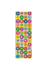 STICKERS: JUMBO DOTS, PURIM - 6 SHEETS