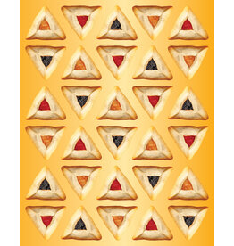RANENU STICKERS: HAMANTASHEN 1" -6 SHEETS