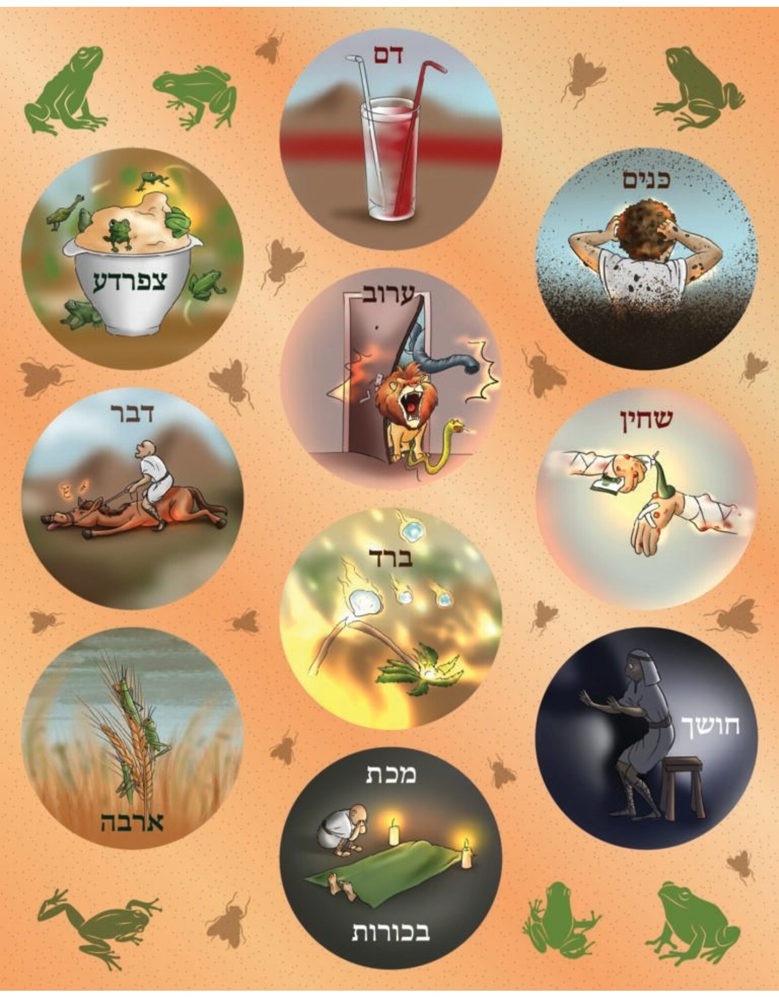 RANENU STICKERS: 10 MAKKOS REALISTIC -6 SHEETS