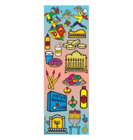 incento magic STICKERS: CHANUKAH THEMES  DIE-CUT - 6 SHEETS