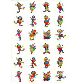 STICKER CLOWNS 1" 10 SHEETS