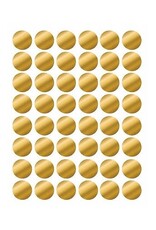 COLOR CODING STICKER GOLD FOIL 3/4" 6 ACROSS 25 SHEET