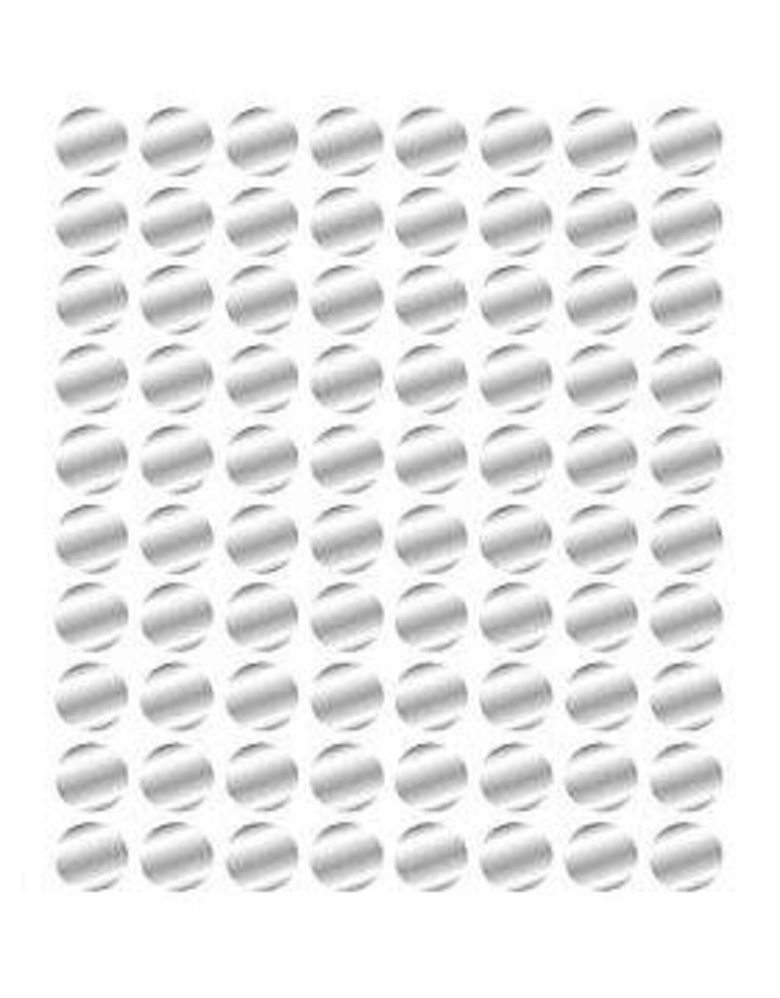 COLOR CODING STICKER: ROUND SILVER 1/2” 8 ACROSS -  25 SHEETS