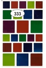COLOR CODING STICKERS -SQUARE FOIL ASSORTED SIZE - 10 SHEETS