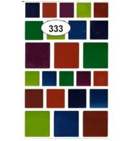 COLOR CODING STICKERS -SQUARE FOIL ASSORTED SIZE - 10 SHEETS