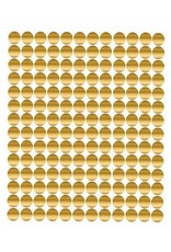 COLOR CODING DOT STICKER : GOLD FOIL  1/4" 12 ACROSS 25 SHEETS