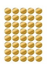COLOR CODING DOT STICKER : GOLD FOIL 3/4". -  5 across -  25 SHEETS
