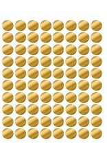 COLOR CODING  STICKER: 1/2" , ROUND  GOLD FOIL - 25 SHEETS
