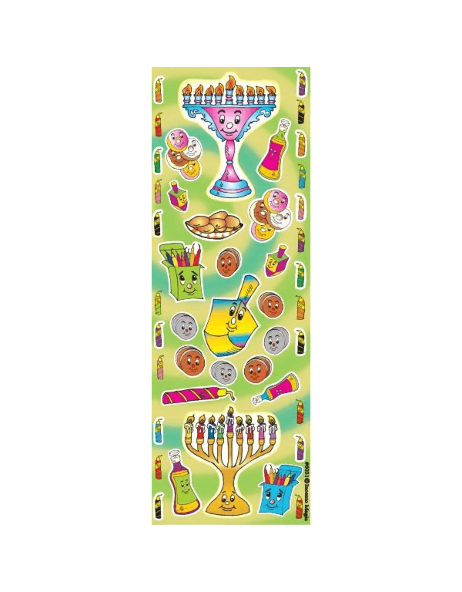 incento magic STICKERS: DIE-CUT CHANUKAH - 6 SHEETS