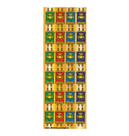 incento magic STICKERS: DIE CUT TORAH, COLORED 4 ACROSS 144 stickers