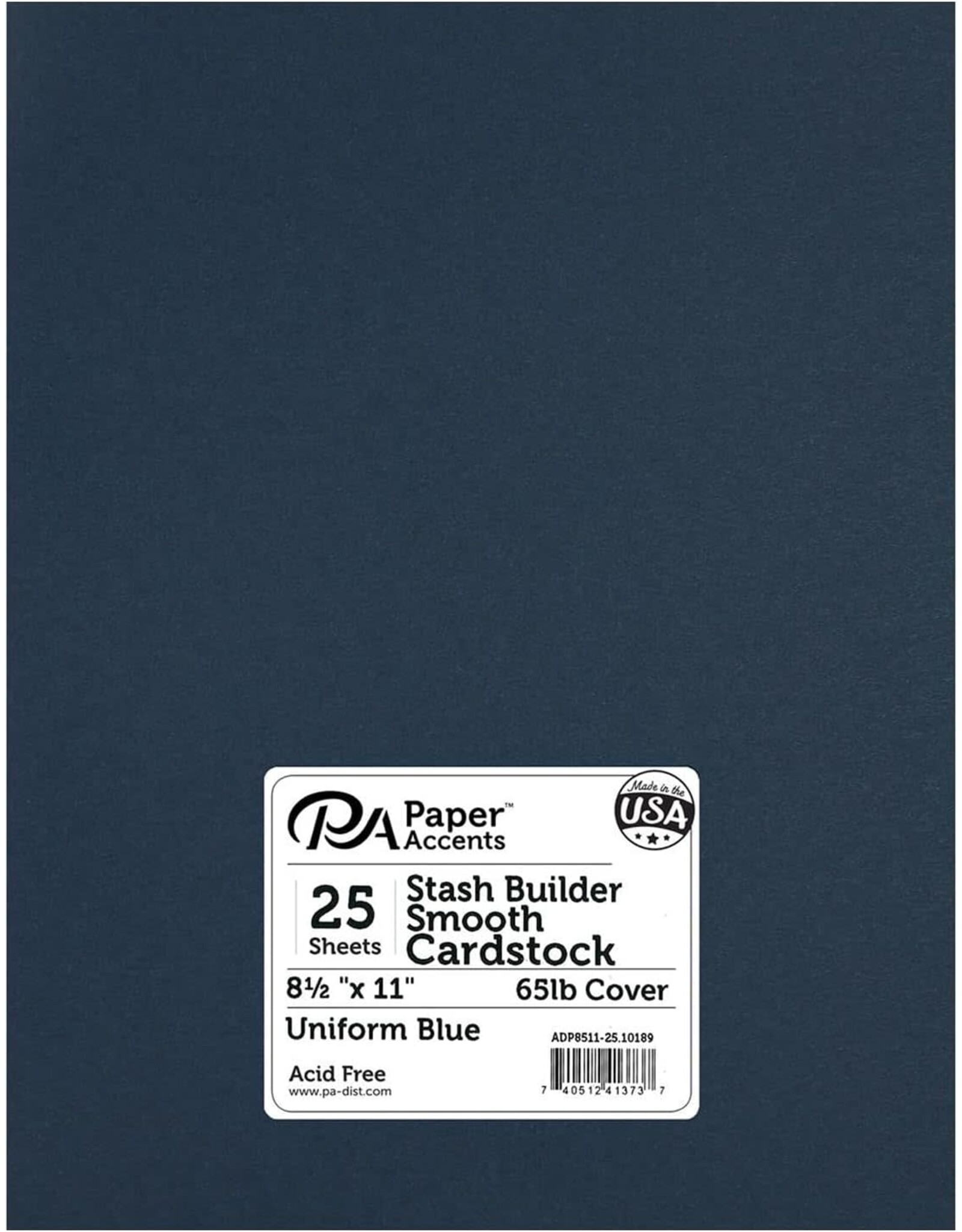 PREMIUM CARDSTOCK: NAVY BLUE  - 25 SHETS