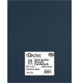PREMIUM CARDSTOCK: NAVY BLUE  - 25 SHETS