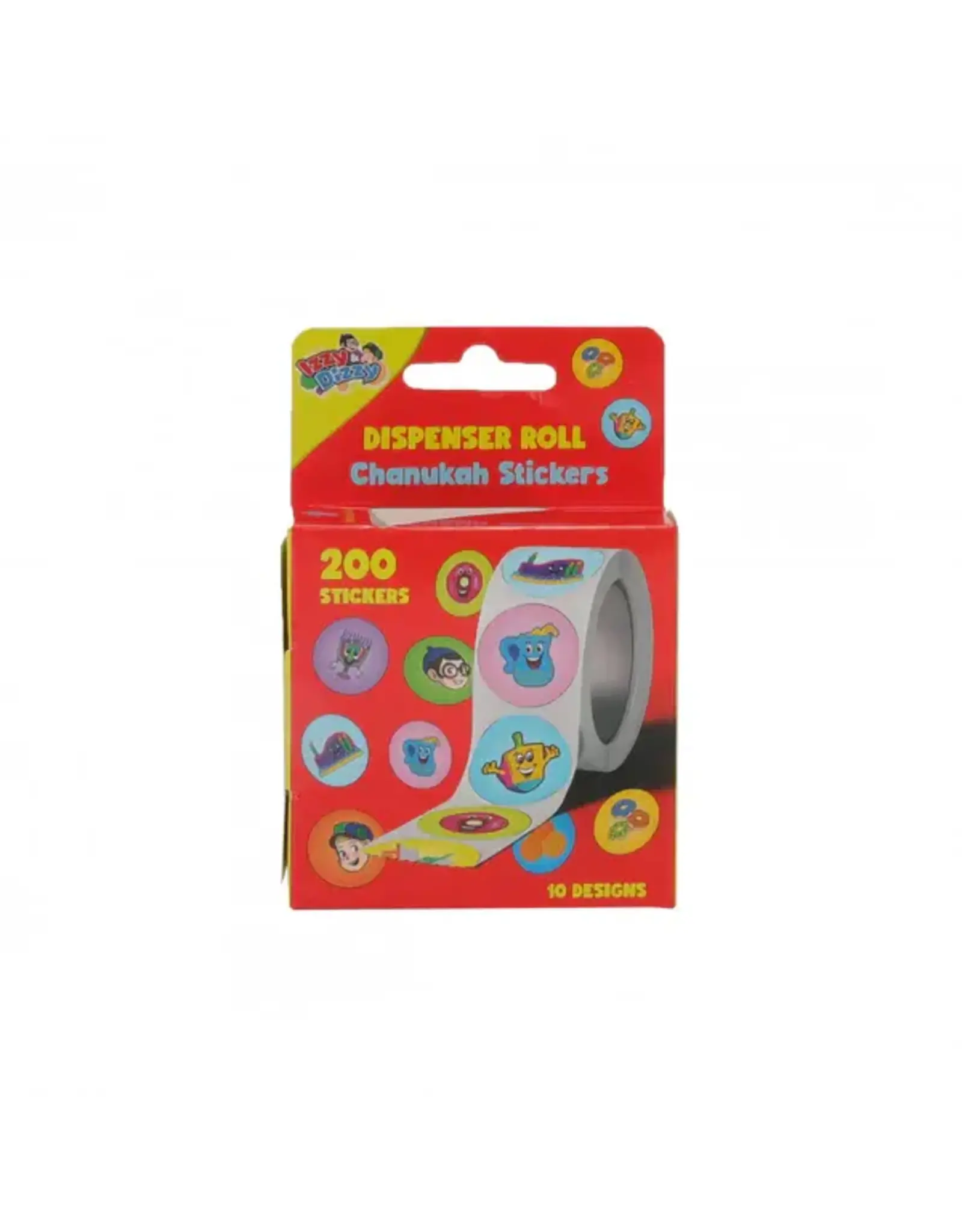 STICKERS: CHANUKAH ON ROLL - 200 STICKERS