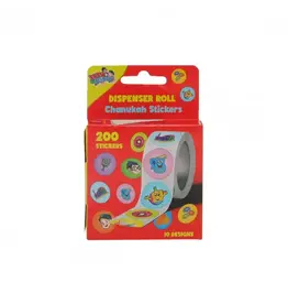 STICKERS: CHANUKAH ON ROLL - 200 STICKERS
