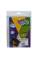 CHANUKAH FOIL ART 8.5"X5.5" 4 SHEETS