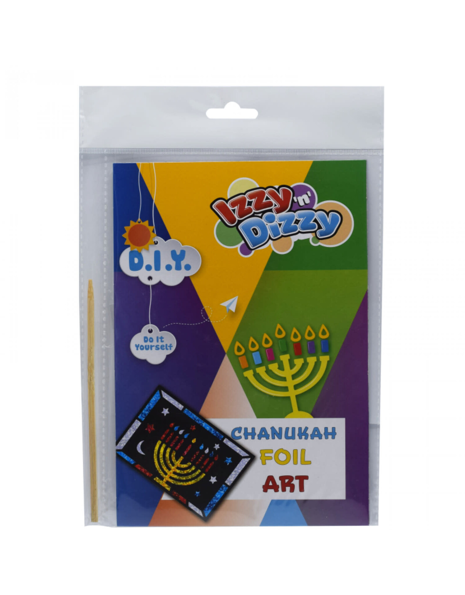 CHANUKAH FOIL ART 8.5"X5.5" 4 SHEETS