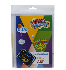 CHANUKAH FOIL ART 8.5"X5.5" 4 SHEETS