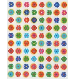 STICKERS: FLOWER 10MM 25 SHEETS