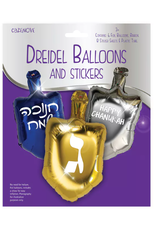 DREIDEL BALLOONS AND STICKERS