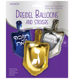DREIDEL BALLOONS AND STICKERS