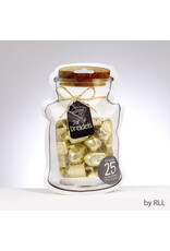 METALLIC GOLD DREIDEL  MEDIUM SIZE - 25 PACK