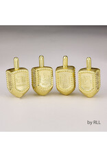 METALLIC GOLD DREIDEL  MEDIUM SIZE - 25 PACK