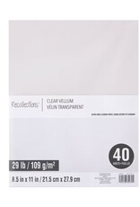 VELLUM CLEAR PAPER 29LB 8.5"X11" - 40 PACK