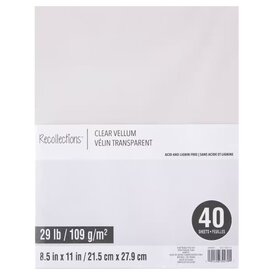 VELLUM CLEAR PAPER 29LB 8.5"X11" - 40 PACK