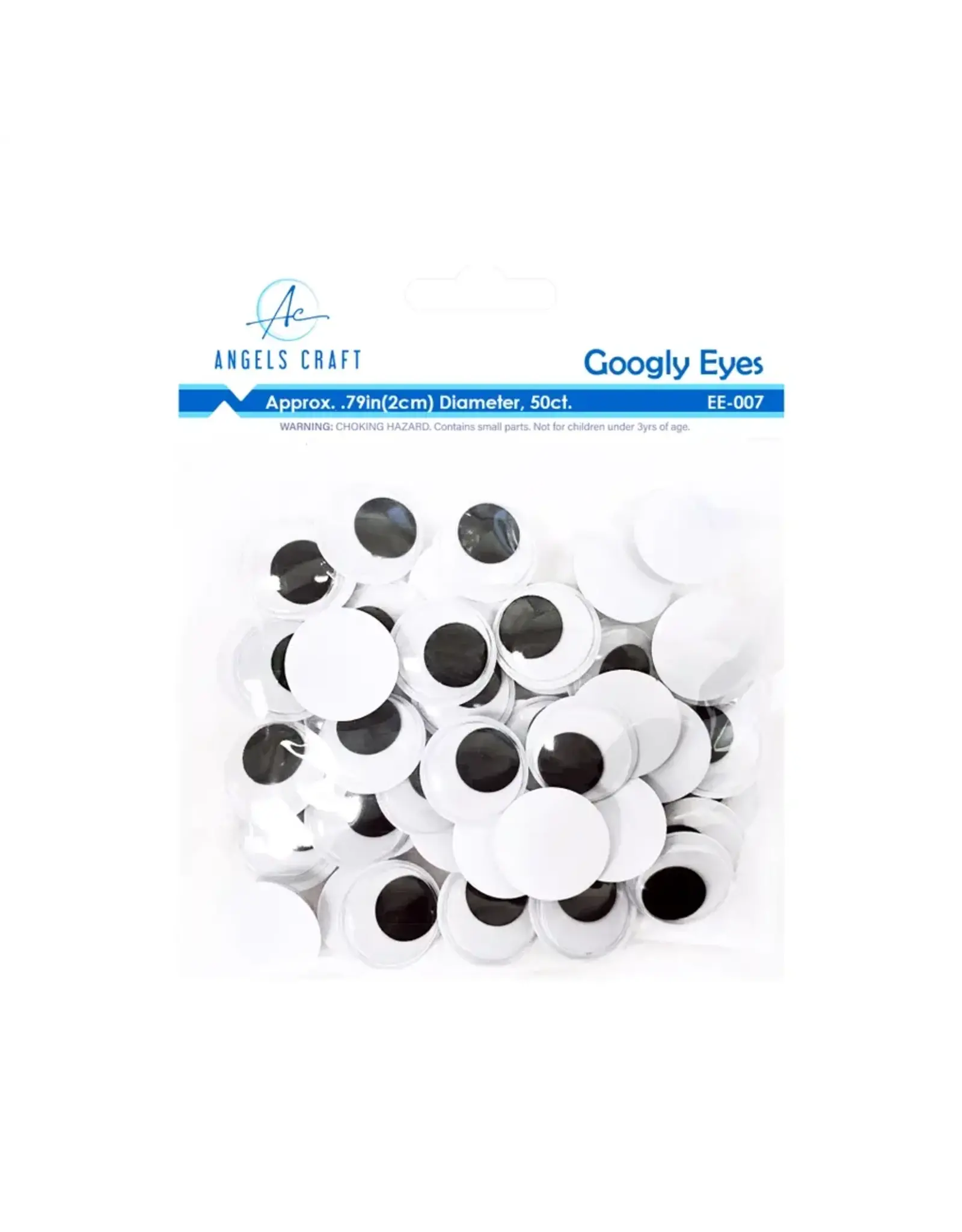 WIGGLE EYES: 20MM - 50 PACK