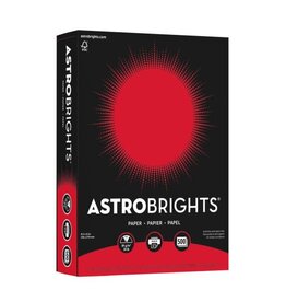 COPY PAPER ASTROBRIGHT:  8½''x11''   RE ENTRY RED 500 sheets