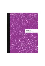 COMPOSITION BOOK: WIDE RULED 100 SHEETS PURPLE MARBLE COVER