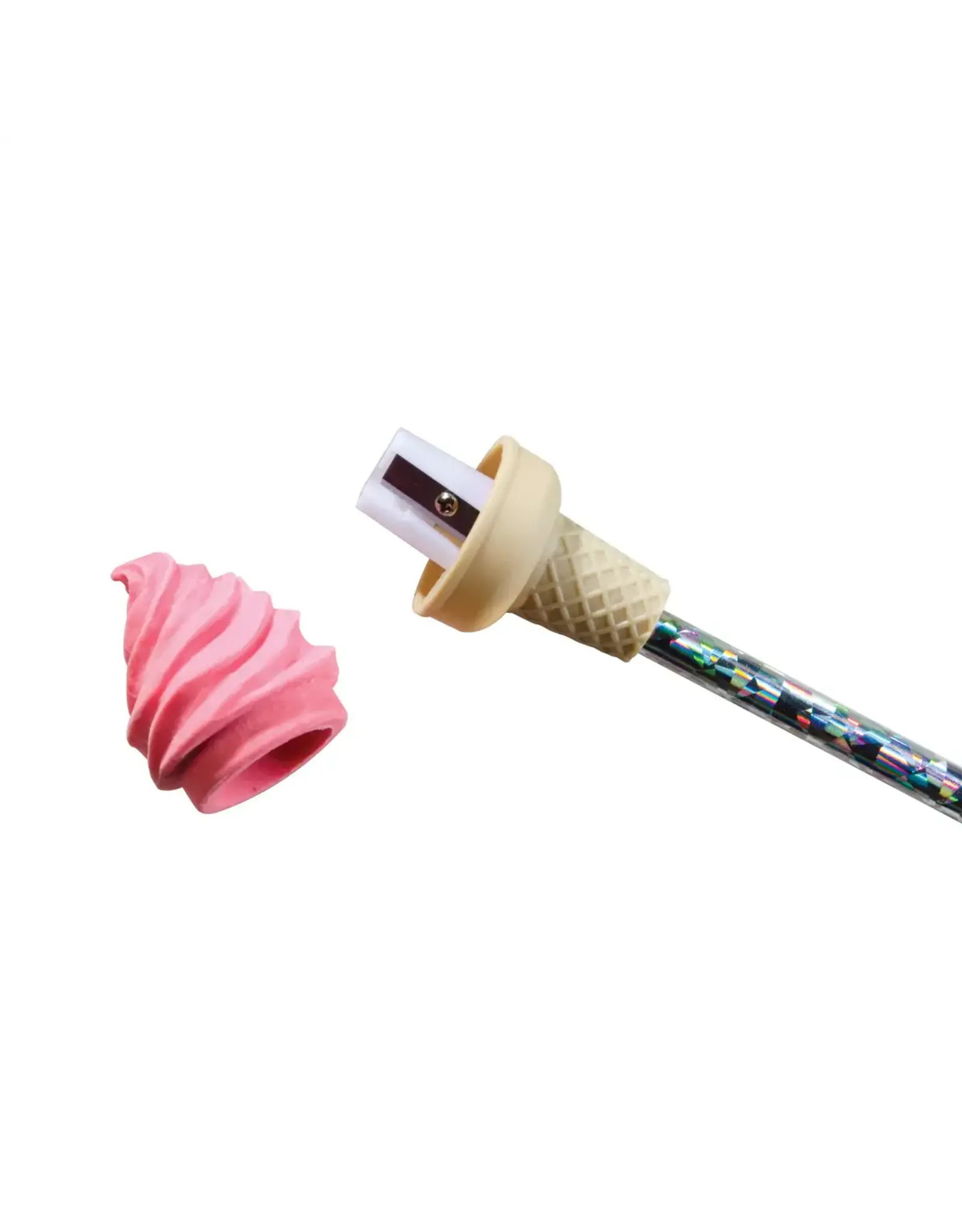 ICE CREAM SHOPPE SCENTED ERASER PENCIL TOPPER WITH SHARPENER