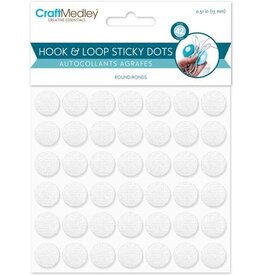 VELCRO COINS HOOK & LOOP 0.5" -   42 SETS