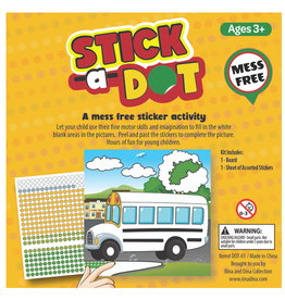 RINA AND DINA STICKER DOT CRAFT- SCHOOL BUS