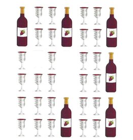 STICKER: 4 KOSOS WITH WINE - 10 SHEETS