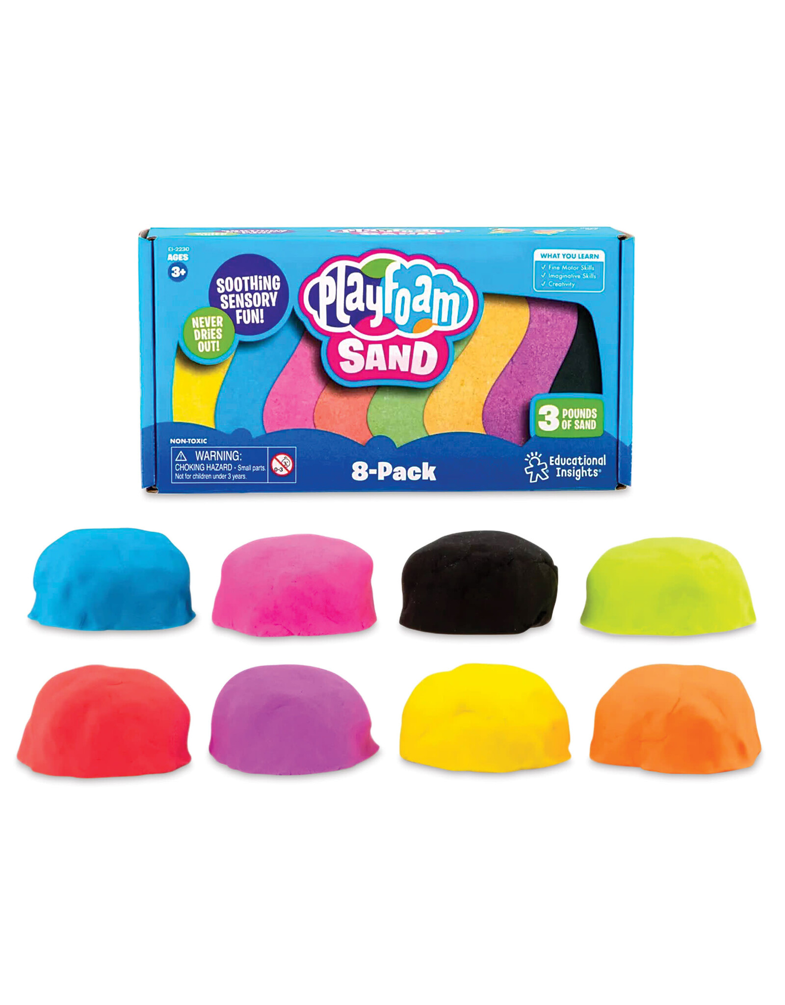 PLAYFOAM SAND 8PC PLAY PACK
