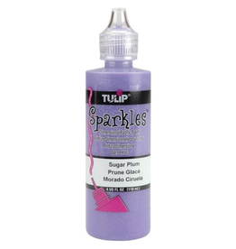 Tulip Tulip Dimensional Fabric Paint 4oz-Sparkles - Plum