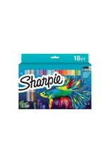 Sharpie MARKERS - SHARPIE FINE POINT ASSORTED COLORS - 18 PACK