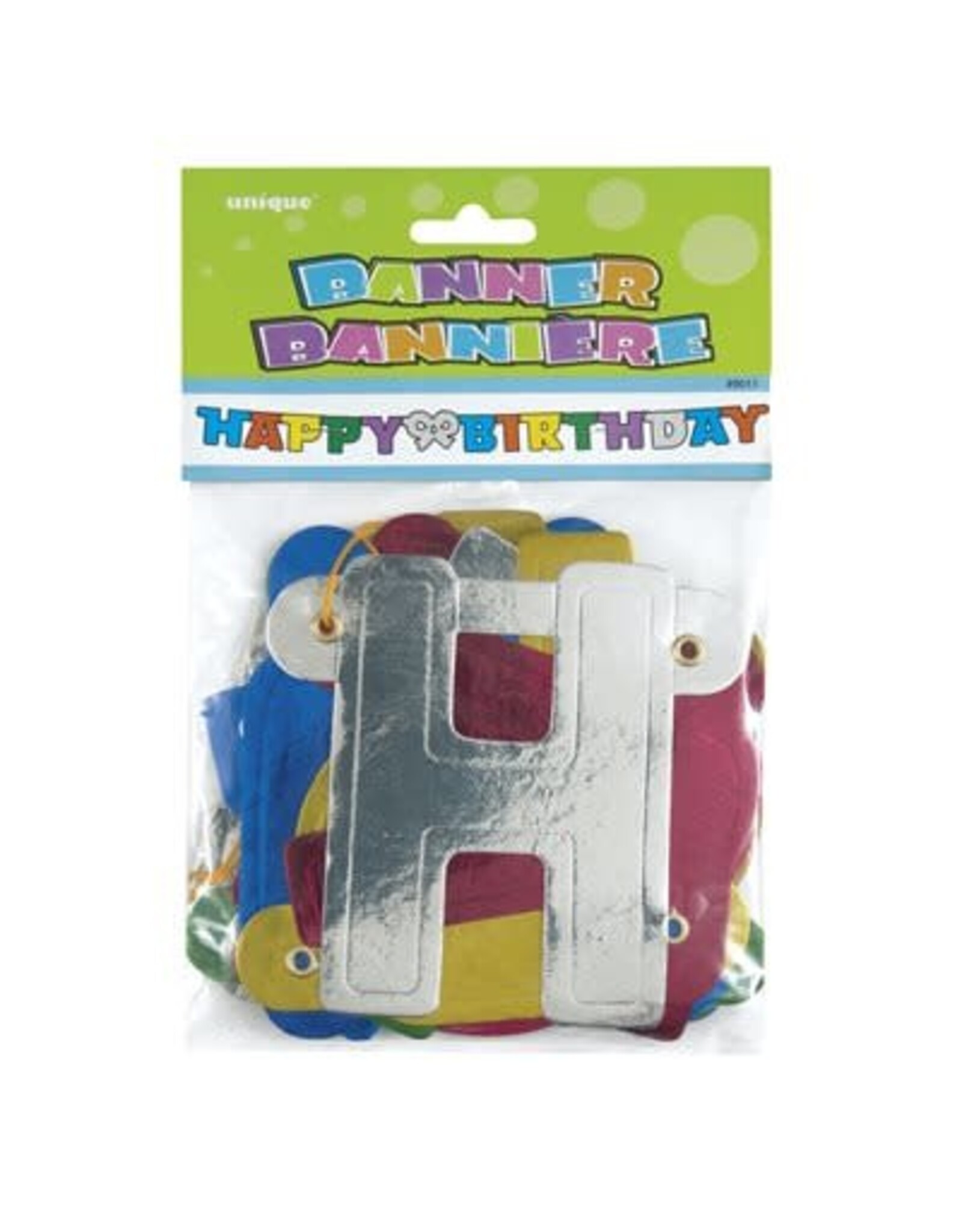 Unique HAPPY BIRTHDAY JOINTED  LETTER BANNER 4 FEET LONG