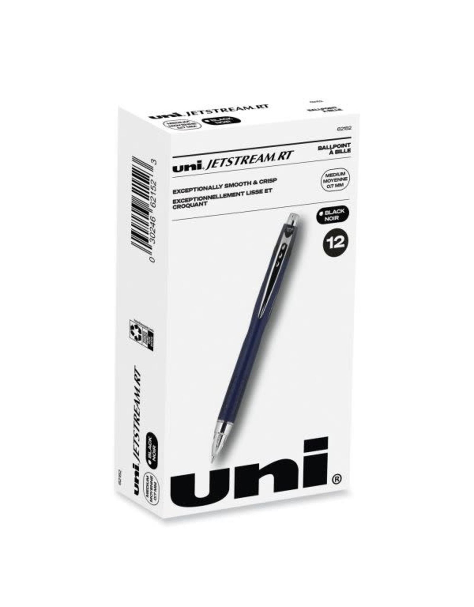 UNIBALL PEN:  JETSTREAM RETRACTABLE .7MM BLACK