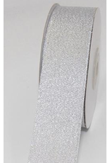 METALLIC RIBBON SILVER 5/8” x 25 YARDS