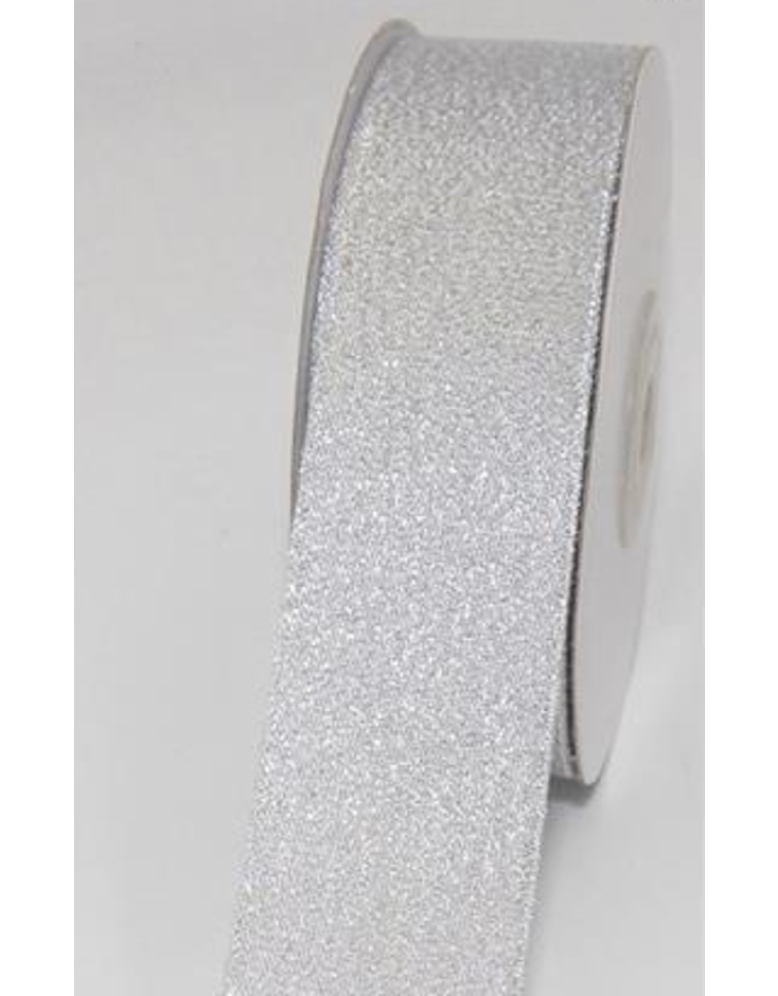 METALLIC RIBBON SILVER 5/8” x 25 YARDS