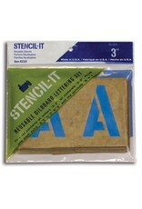 PAPER  ABC & NUMBER STENCIL REUSABLE - 3"