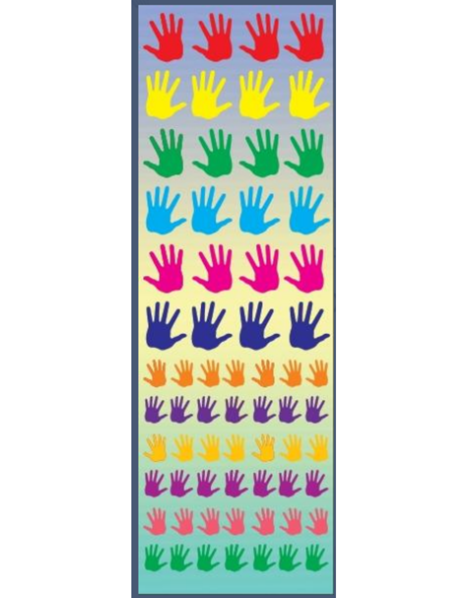 incento magic STICKERS: HANDS ASSORTED SIZES 6 SHEETS