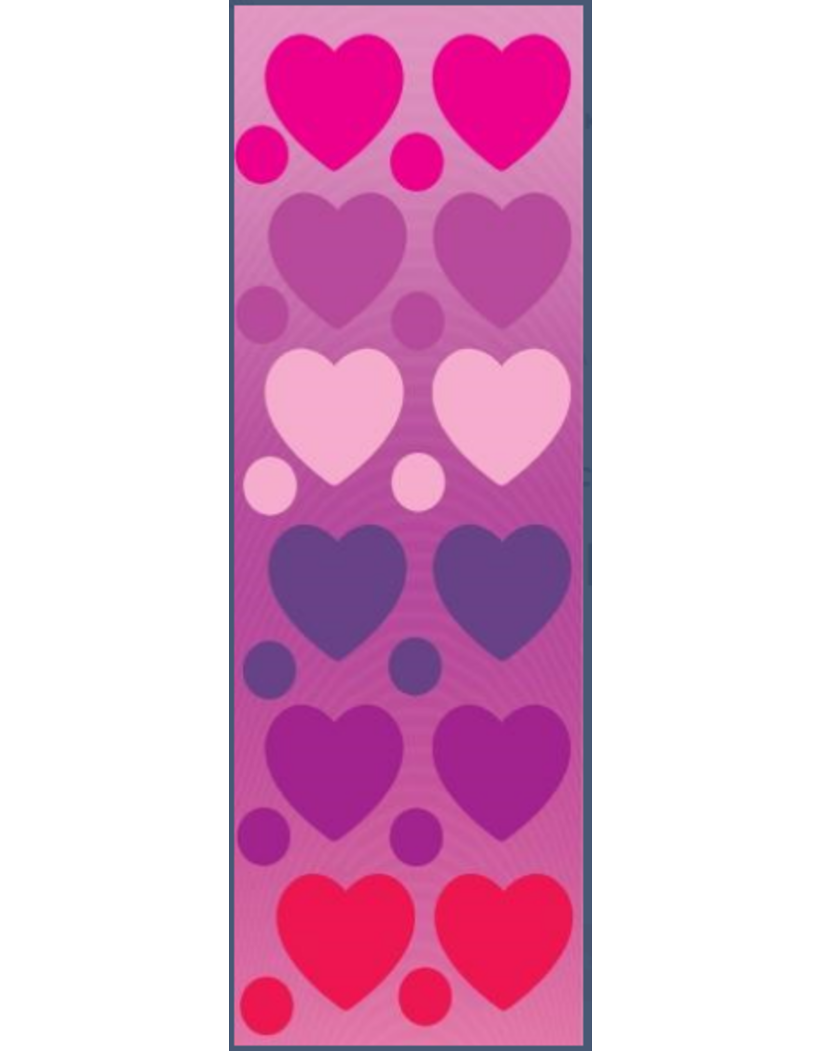 incento magic STICKERS: HEARTS ASSORTED SIZES 6 SHEETS