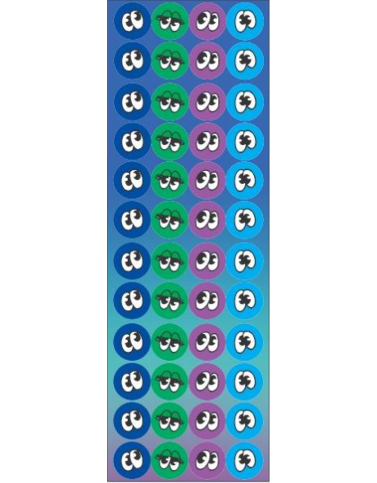 incento magic STICKERS: ANIMATED PAIR OF EYES   48 PER SHEET 6 SHEETS