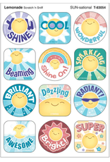 Trend Enterprises SCENTED STICKER: SUN -SATIONAL  4 SHEETS LEMONADE