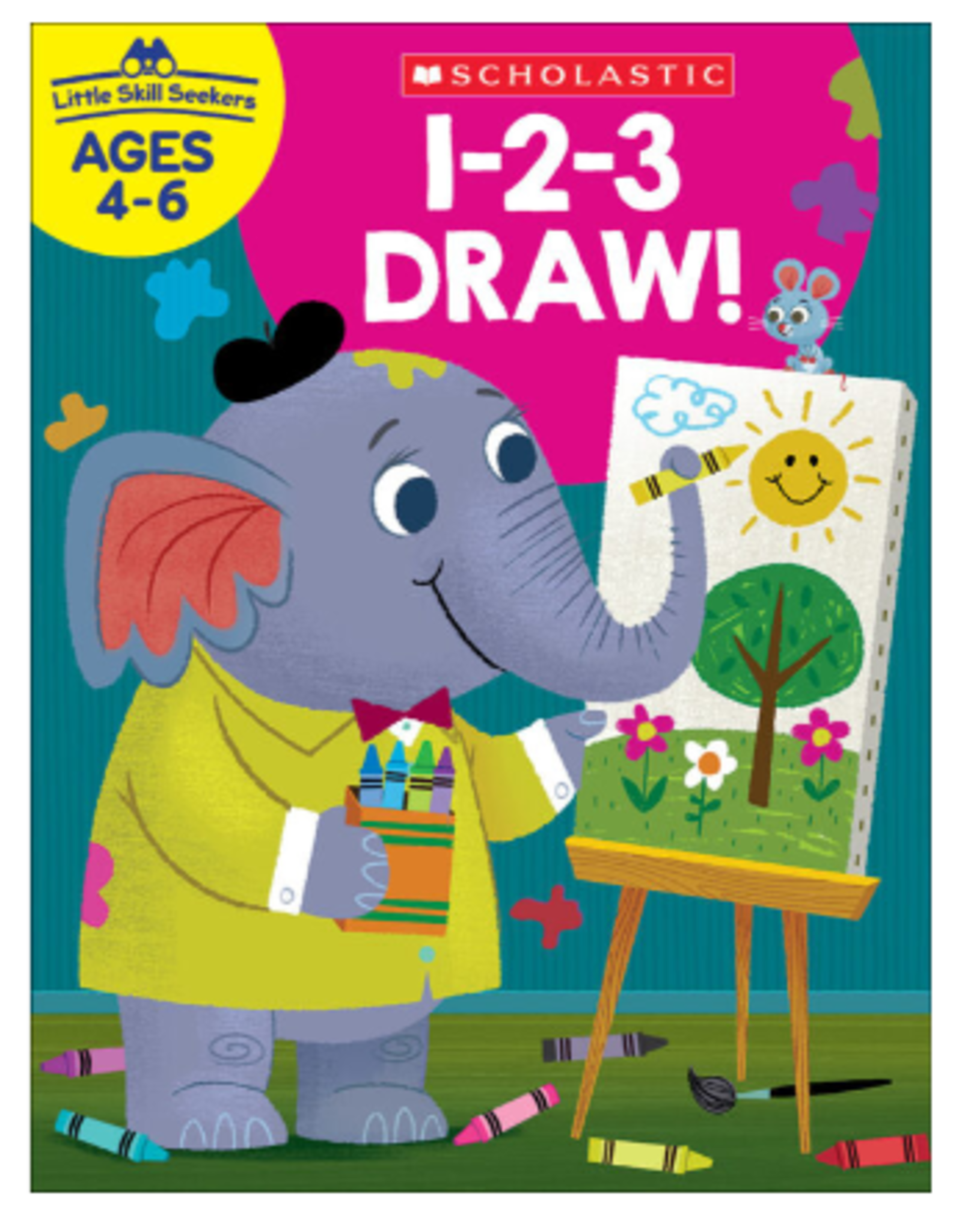 Scholastic BOOK 1-2-3 DRAW AGE 4-6